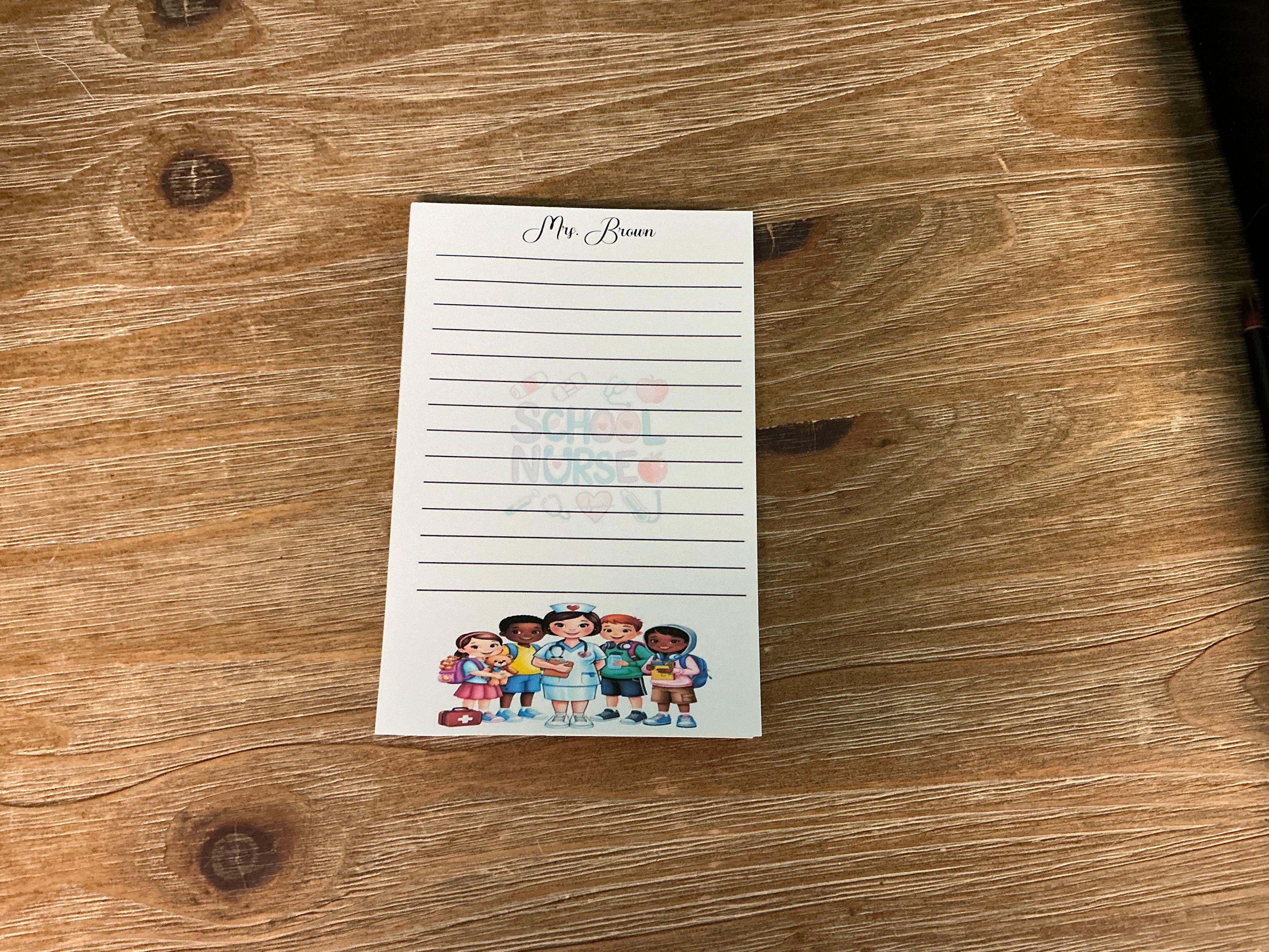 School Nurse Card