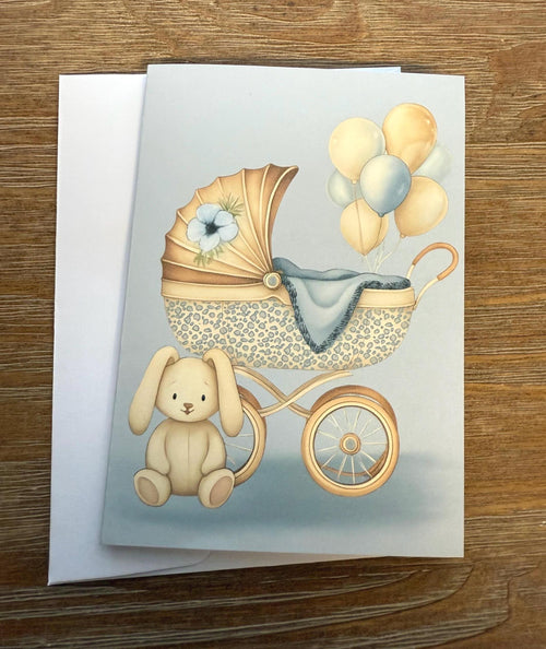 Baby Shower Card Boy Or Girl Gift Cards, Invitations, Greeting Card Blank , Baby Boy, Baby Girl, all occasion Card, sticker to match card