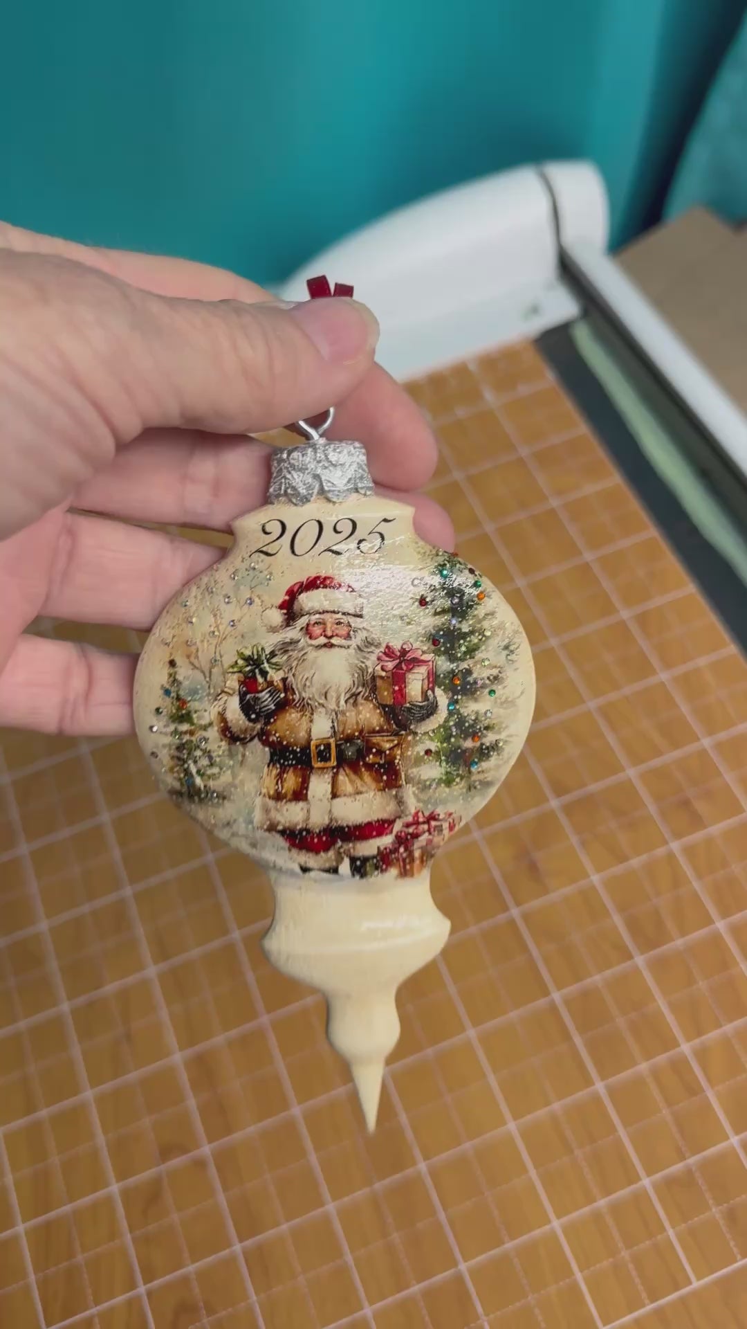 Personalized Christmas Ornaments with Crystals  Custom Holiday Decor