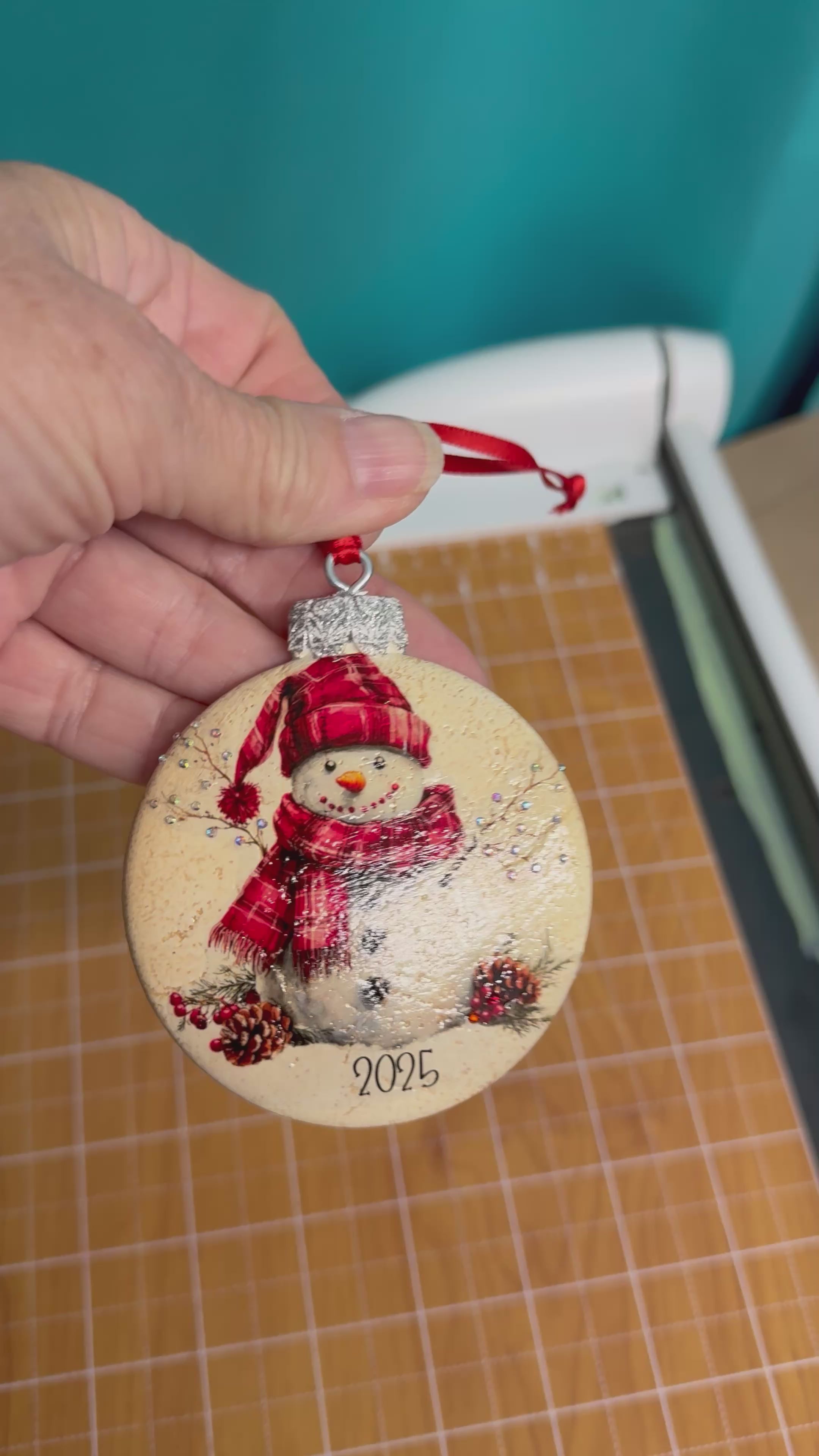 Personalized Christmas Ornaments with Crystals  Custom Holiday Decor